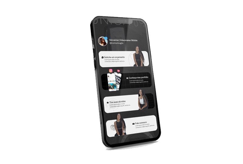 Mini Site para Instagram — Tâm Web Designer